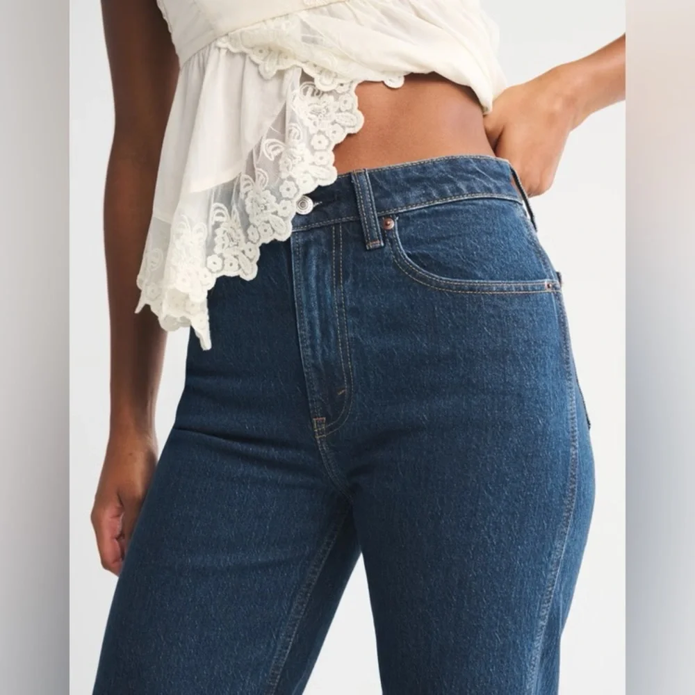 Abercrombie and fitch curve love vent hem 90s relaxed jeans 29 - Picture 7 of 14